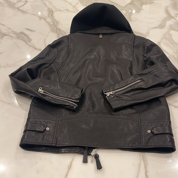 Mackage Magnus 2-in-1 Leather Biker Jacket - Picture 4 of 8